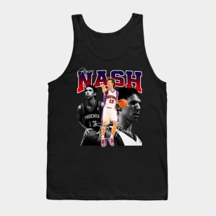 Steve Nash Basketball Legend Signature Vintage Retro 80s 90s Bootleg Rap Style Tank Top